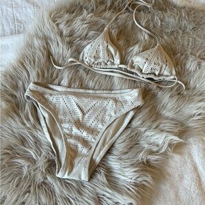 Vitamin A Boho Crochet Swim Set